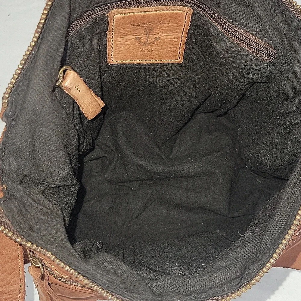 Harbour 2Nd for Anthropologie Brown Leather Crossbody Bag